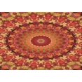 thumbnail image 1 of Ahgly Company Tapis d'Intérieur Rectangulaires Transitionnels Rouges Lavables à la Machine, 7 Pieds x 9 Pieds, 1 of 7