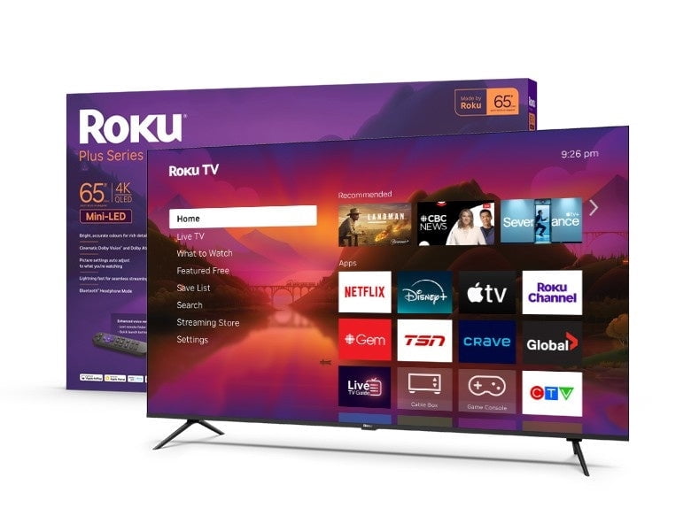 Openbox - Roku Plus Series 65" 4K UHD HDR QLED Mini-LED Roku Smart TV (65R6C6)