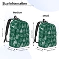 thumbnail image 2 of Vsdgher Christmas Trees Print Canvas Backpack Travel Rucksack Unisex Knapsack 15.7/17.7Inch Laptop Backpack for Work,College-Small, 2 of 5