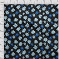 thumbnail image 4 of oneOone Silk Tabby Light Blue Fabric Abstract Retro Floral Craft Projects Decor Fabric Printed By The Yard 42 Inch Wide, 4 of 4