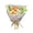 B4635, variante sur RuiJiao Bouquet Tricoté à la Main pour la Saint-Valentin Kit de Bouquet de Fleurs Artificielles
