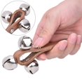 thumbnail image 3 of 5.7 X 2.8 X 0.3in Shaker Bell Ring, Handbell, Brown For Music Gift For Training For Christmas Present For Performance, 3 of 8