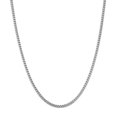 thumbnail image 1 of 14k White Solid Gold Franco Chain Necklace, 1.8mm, 18", 1 of 1