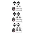 thumbnail image 1 of VONKY SPD Pedals For Mountain Bikes Durability Wide Application Universal Anti-corrosion Bike Cleats 3Set, 1 of 6