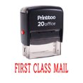 thumbnail image 1 of Printtoo FIRST CLASS MAIL Self Inking Rubber Stamp Office Stationary Custom Stamp-Red, 1 of 1