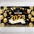 thumbnail image 1 of ⚡ Big Sale ! EXtraLarge Congrats Grad Banner 180x110 Cm | Graduation Party Decorations 2023 Black And Gold | Graduation Banner 2023 | Graduation Decorations Class Of 2023 | Red 2023 Graduatio, 1 of 9