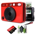 thumbnail image 1 of Leica Sofort 2 Hybrid Instant Photo Film and Digital Camera (Red) (19189) with LCD Display Bundle with 128 GB Memory Card + Cleaning Kit, 1 of 7