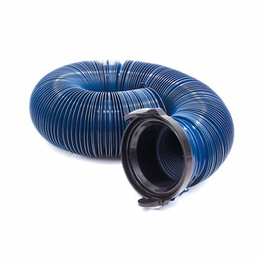 Valterra D04-0120PB Tuyau d'Égout à Drainage Rapide Longueur 10 Pieds; Usage Standard avec Adaptateur de Tuyau Droit; Couvercle en Vinyle 8 Mil; Bleu; avec Sac