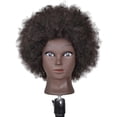 thumbnail image 2 of Hair Styling Practice Doll Head Training Mannequin Clamp Afro Black Skin, 2 of 8