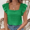 thumbnail image 3 of Liquidation d'Économies! BEFOKA T-Shirt Grande Taille pour Femmes, Blouse Décontractée d'Été pour Femmes, Mode Femme Manches Courtes Vêtement Confortable Respirant Col Rond Blouses, 3 of 4