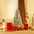 thumbnail image 3 of Patiojoy 5FT Pre-lit Artificial Christmas Tree Pre-decorated Hinged Xmas Tree with 450 Branch Tips 200 LED Lights 8 Light Modes, 3 of 10