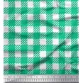 thumbnail image 1 of Soimoi Poly Georgette Fabric Gingham Check Printed Fabric 1 Yard 52 Inch Wide, 1 of 3