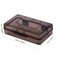 thumbnail image 3 of Dvruxg Plastic Cosmetics Case, Large Capacity Box, Hard Crayon Box Storage with Snap-Tight Lid for Office Supplies(Coffee), 3 of 3