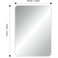thumbnail image 2 of HAHDAXIA 2 Pcs Magnetic Locker Mirror Small Real Glass Mirror for School Locker Rectangular Locker Accessories Magnetic Makeup Mirror for Girls Bathroom Household Refrigerator Office Cabinet, 2 of 7