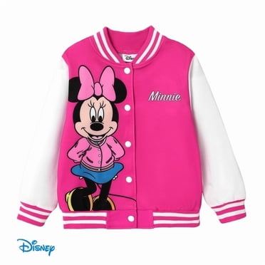 Disney Disney Mickey and Friends Toddler/Kids Girl Letter Print Colorblock Lightweight Bomber Jacket
