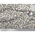 thumbnail image 3 of Soimoi Polyester Crepe Fabric Leaves & Floral Block Print Fabric by The Yard 52 Inch Wide, 3 of 3