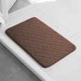 thumbnail image 4 of TIMIFIS Bathroom Rugs Thickened Slow Antimissile Foam Fleece Absorbent Floor Mat Kitchen Mat Bathroom Non-Slip Mat 40X60cm Carpet Rug, 4 of 6