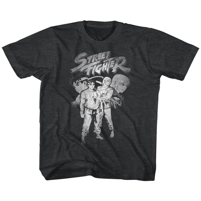 Street Fighter Sf Alpha 3 Ryu Ken Vintage Smoke Youth T-Shirt