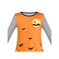 thumbnail image 4 of Robe Fille Col Rond Orange Fantôme Nuit Sombre Confortable Manches Longues 3 Ans, 4 of 6