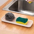 thumbnail image 2 of Sponge Holder for Kitchen Sink,Kitchen Draining Rag Holders Double Household Sponge Sink Draining Rack Sink Countertop Cups Dishcloth Tray Holders,Sink Sponge Holder,Kitchen Sponge Holder, 2 of 6