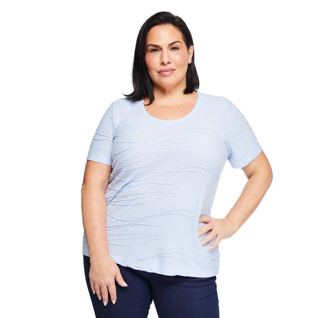 Iyla Plus Women's Short Sleeve Ripple Tee