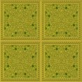 thumbnail image 1 of Ahgly Tapis d'Intérieur Lavable en Machine Carré Transitionnel Jaune Foncé Vert, 7 Pieds Carré, 1 of 7