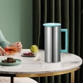 thumbnail image 1 of Stainless Steel Cold Water Kettle 1.8L | Large Capacity Beverage Pitcher | Straight Tube Design | Split Lid & Double Filtration | Heat Resistant | Gray Pink Green Blue | Household Restaurant |, 1 of 7