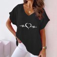 thumbnail image 1 of LSLJS T-shirts à Col en V pour Femmes Mode Confortable Blouses Féminines Hauts, Débardeurs pour Femmes, 1 of 6