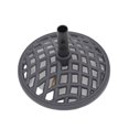 thumbnail image 1 of Four Seasons Courtyard Palermo Base de Parasol Ronde en Fonte de 19”, Gris, 1 of 5