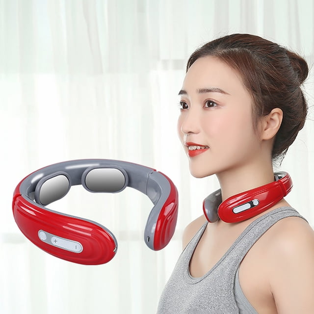 Dvkptbk Electric Neck , Intelligent Neck with Heat, 6Modes 9 Level Tissue Point, Portable Neck Cervical Massager Home Essentials