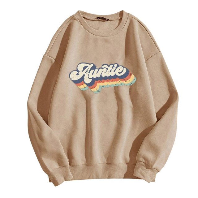 MesaSe Womens Casual Manches Longues Graphiques Tee-Shirts Sweat-Shirts Col Rond Pulls pour les Femmes