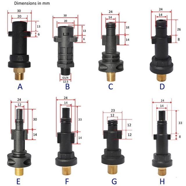 1pc Pressure Washer Adapter Foam Nozzle Adapter Car Washing Adapter Quick Connect Accessories G