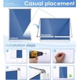 thumbnail image 4 of Fabric Bulletin Board Enclosed Wall-Mounted Display Case for Office Classroom Home x(xA), 4 of 9