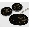 thumbnail image 4 of Inkdotpot Gold Foil Paper Hang Tags Happy Birthday Favor Tags 100 Pieces, 4 of 6