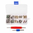 thumbnail image 1 of AC Schrader Valve Core Removal & Installation Tool Kit with 100 Valve Cores - 1/4" & 5/16" Sizes for R12/R134a Systems, High-Strength Metal Construction, Includes 2 Remover Tools & Storage Case -, 1 of 6