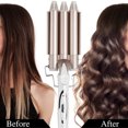 thumbnail image 1 of Curling Iron 3 Barrel Fast Heating Hair Waver Temperature Fast Heating Curling Iron Adjustable Electric Ceramic Curler US Plug, 25mm, 1 of 9