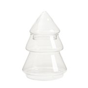 Christmas Decorations Food Storage Christmas Tree Candy Jars Glass Cookie Jars With Lids Christmas Tree Jar Bowl Storage Container For Xmas Festival Holiday Table Decoration Storage rack