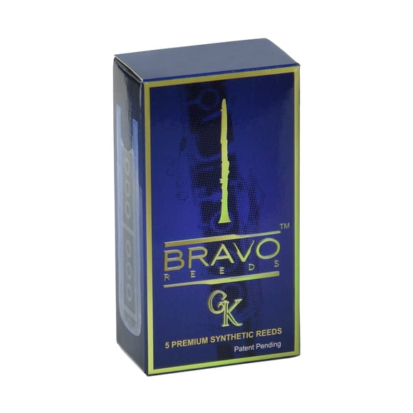 Bravo Synthetic Reeds for Bb Clarinet - Strength 1.5 (Box of 5) Model BR-C15