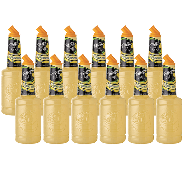 Finest Call 1 Liter Premium Lemon Sour Mix - Tangy & Tart Flavor