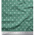 thumbnail image 1 of Soimoi Rayon Fabric Dot & Geometric Ethnic Print Sewing Fabric Yard 42 Inch Wide, 1 of 3