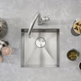 thumbnail image 3 of Quatrus R0 17" Stainless Steel Undermount Bar Sink, 3 of 4