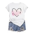 thumbnail image 4 of LUOGENLI T-shirts pour Femmes Mode Décontractée Chemises Imprimées Col Rond Manches Courtes Tee Tops Tunique Blouse T-shirts Graphiques Drôles Adulte Saint-Patrick Blanc P, 4 of 4