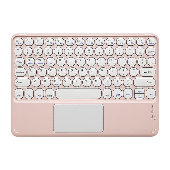 BKER Keyboard Compatible With Phones And IPad 11 Ergonomic Round Key Control Long Battery Life Scissor Design OS Support For And Craft Use