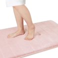 thumbnail image 1 of ORUYROP Memory Foam Bath Mat Large Size, 36 x 24 Inches,Soft and Comfortable, Super Water Absorption, Non-Slip, Thick, Machine Wash, Easier to Dry for Bathroom Floor Rug, Soft Pink, 1 of 6