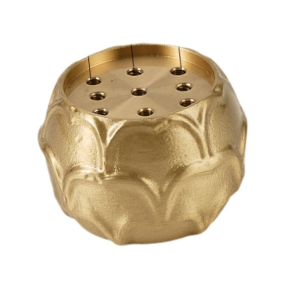 Ruiboury Porte-Encens Portable Brûleur d'Encens Maison Marron Cheminée de Chambre pour Thé 3mm Or 2mm