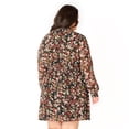 thumbnail image 2 of Devoted Women’s Plus size L/S smocked waist mini dress with button down front, 2 of 6