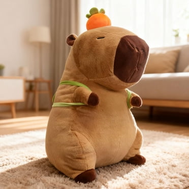FIAEUGZKM Peluche de Capybara Géante, Peluche de Capybara 32 Pouces Grande Peluche Mignonne Jouet en Peluche pour Garçons Filles Enfants Ados Adultes, 80cm/2.62 Pieds