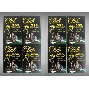 Woyr Club 555 Plastic Coated Playing Card Pack de jeu de 8 Pour les adultes - Taash Ke Patte, Rummy Cards, Poker Cards et Adolescents Patti Cards
