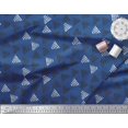 thumbnail image 2 of Soimoi Georgette Viscose Fabric Triangle Block Print Sewing Fabric Yard 42 Inch Wide, 2 of 3
