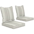 thumbnail image 1 of Outsunny Coussins de Chaise d'Extérieur avec Dossier pour Jardin et Terrasse, Gris, 1 of 10